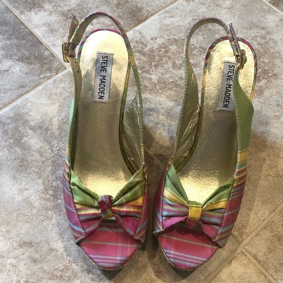 Steve Madden Cerona plaid wedges esp… - Picture 3 of 8